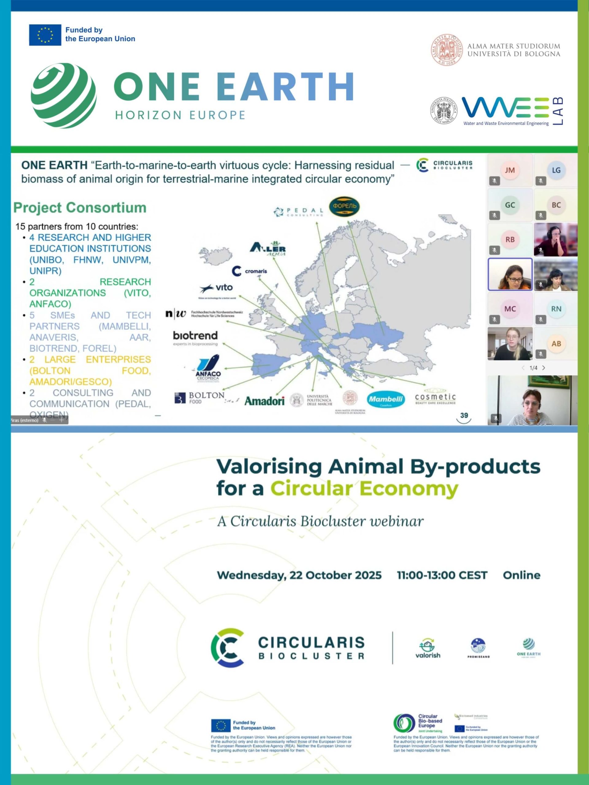 La Prof.ssa Anna Laura Eusebi (WWEELab | Università Politecnica delle Marche) presenta soluzioni biotecnologiche per la produzione sostenibile di VFA al Circularis BioCluster Webinar.