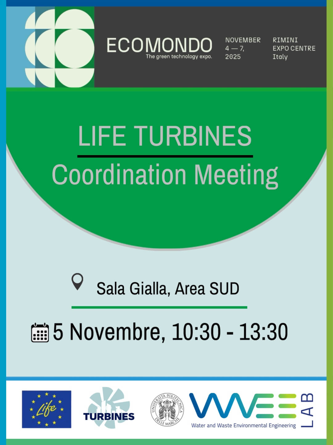 Ricercatrici WWEELab presentano i risultati del progetto LIFE TURBINE a Ecomondo 2025 per il recupero energetico nelle reti idriche urbane
