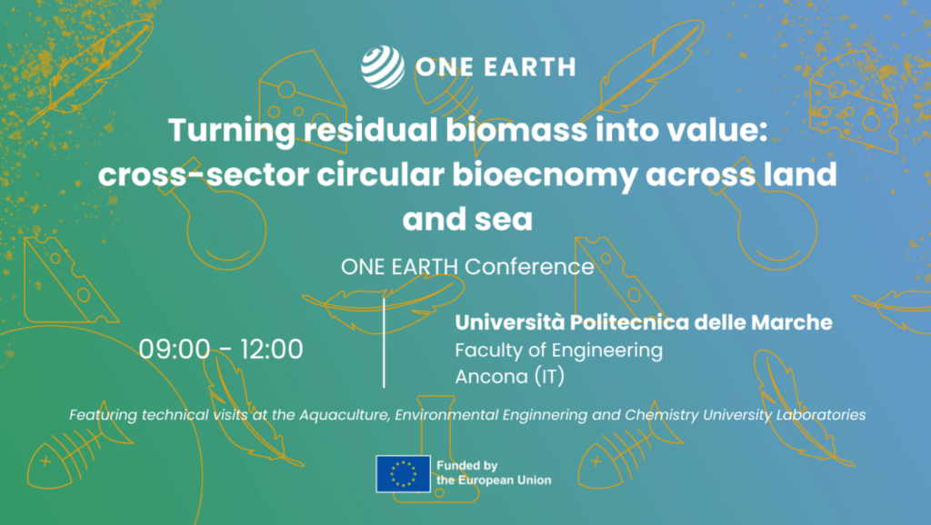 ONE EARTH Conference 2026 Ancona bioeconomia circolare e valorizzazione biomasse residuali