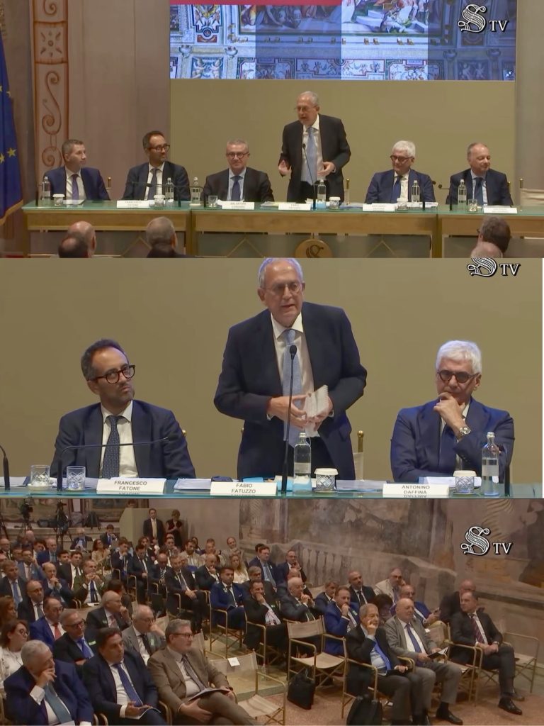 Il Prof. Francesco Fatone interviene al Senato della Repubblica durante la Conferenza Stampa del Commissario Straordinario Unico sulla Depurazione e il Riuso delle Acque Reflue.