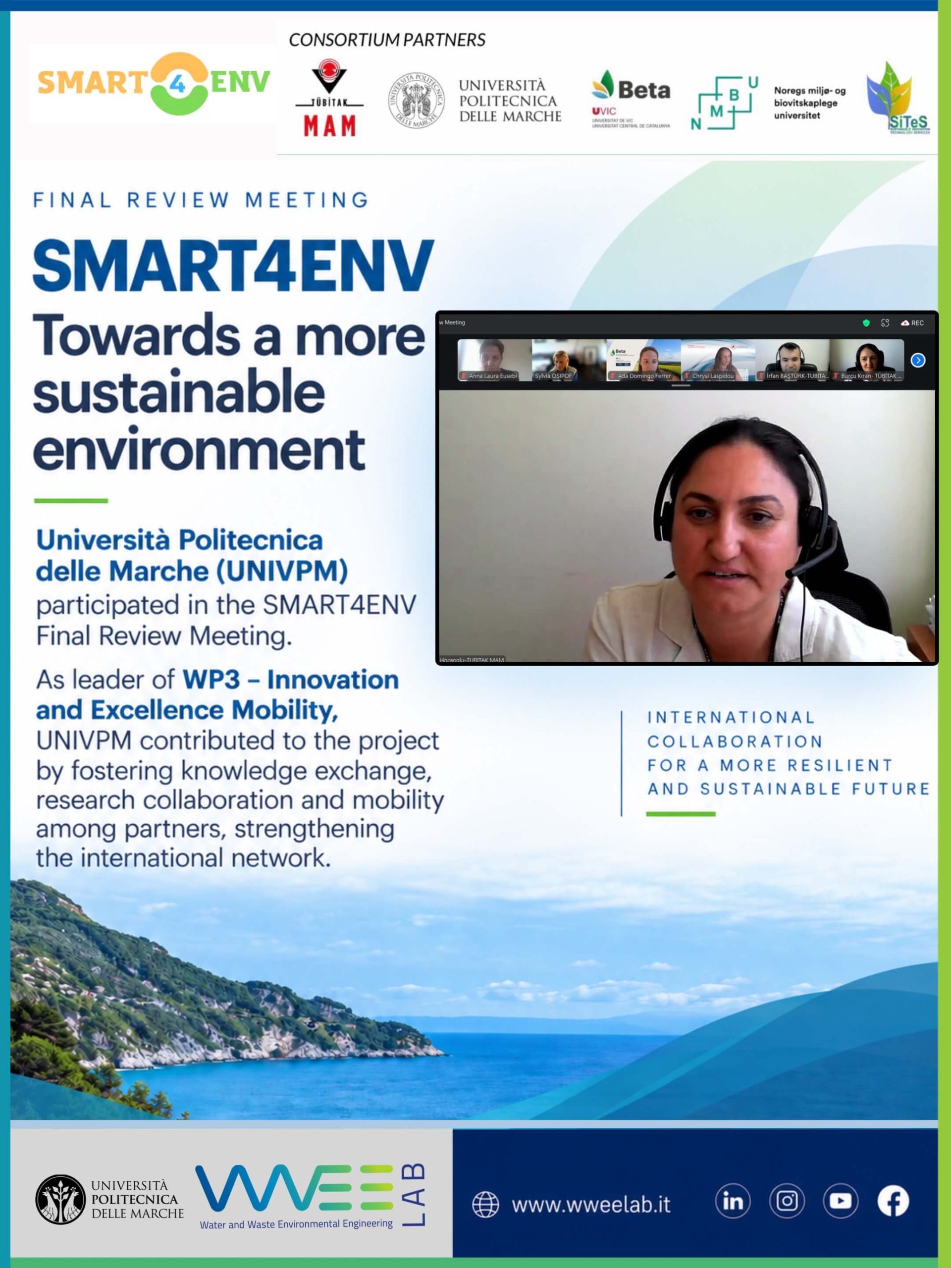 SMART4ENV Final Review Meeting con il contributo di UNIVPM leader del WP3 Innovation and Excellence Mobility
