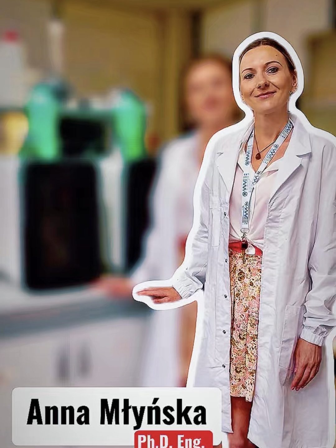 Anna Młyńska della Cracow University of Technology durante il periodo di visiting research presso WWEELab e il Dipartimento SIMAU dell'Università Politecnica delle Marche.