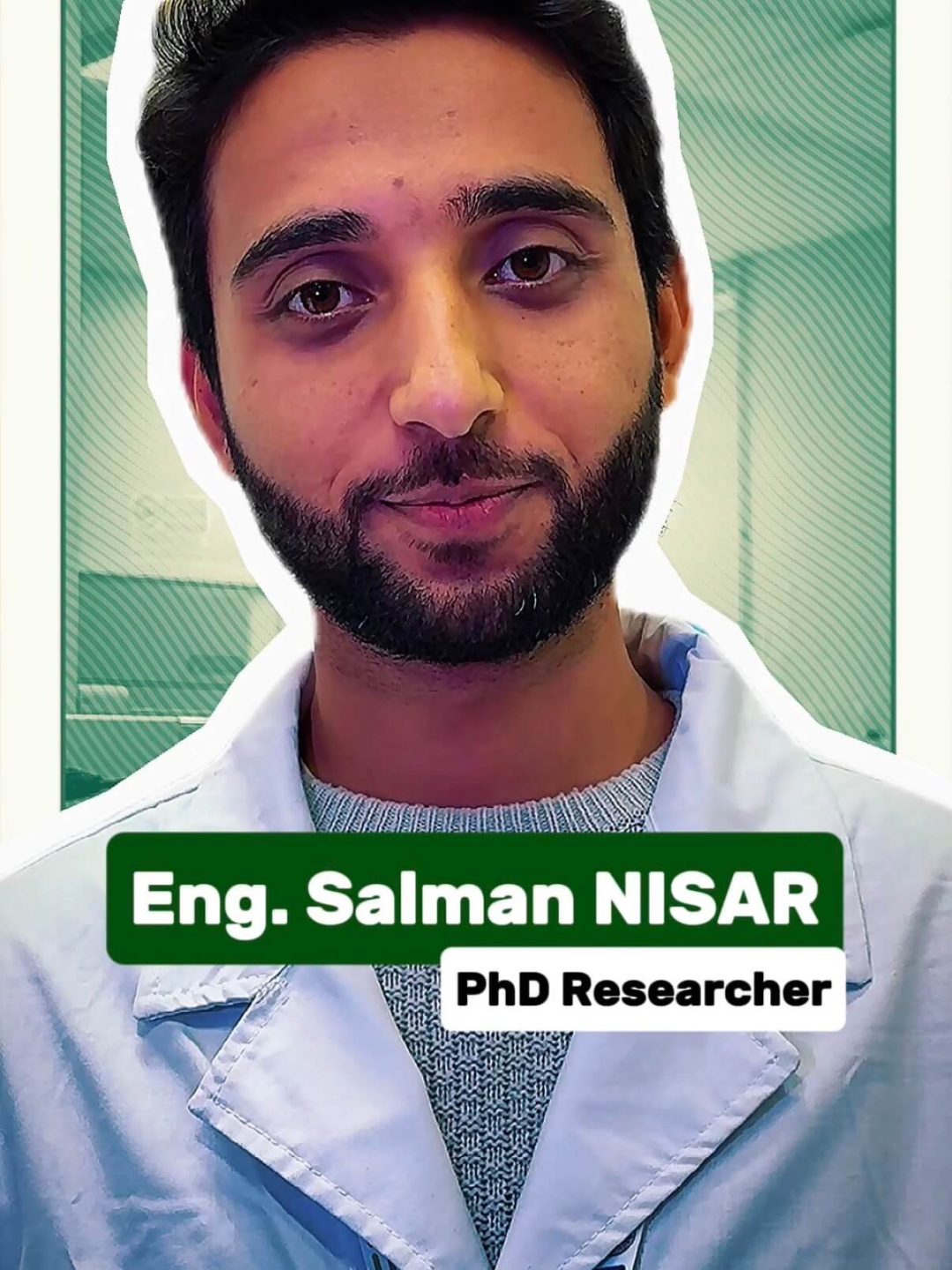 Salman Nisar, dottorando del gruppo WWEELab dell’Università Politecnica delle Marche, durante attività di ricerca su biorefinery e valorizzazione dei rifiuti agro-industriali.