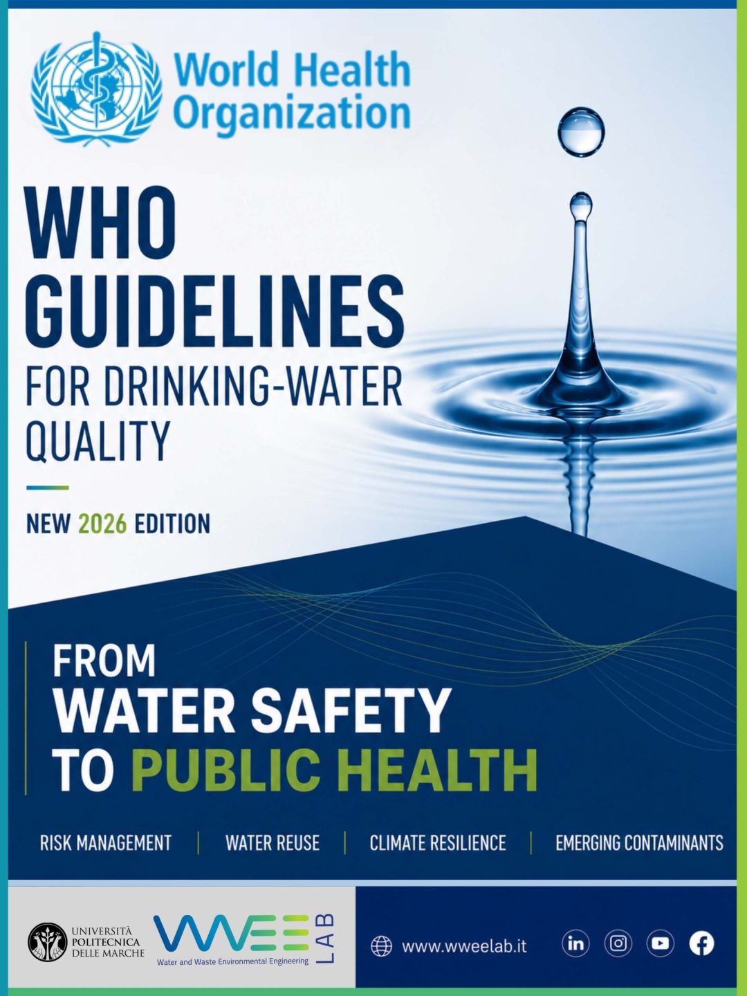 WHO Guidelines for Drinking Water Quality 2026 | sicurezza dell’acqua e salute pubblica