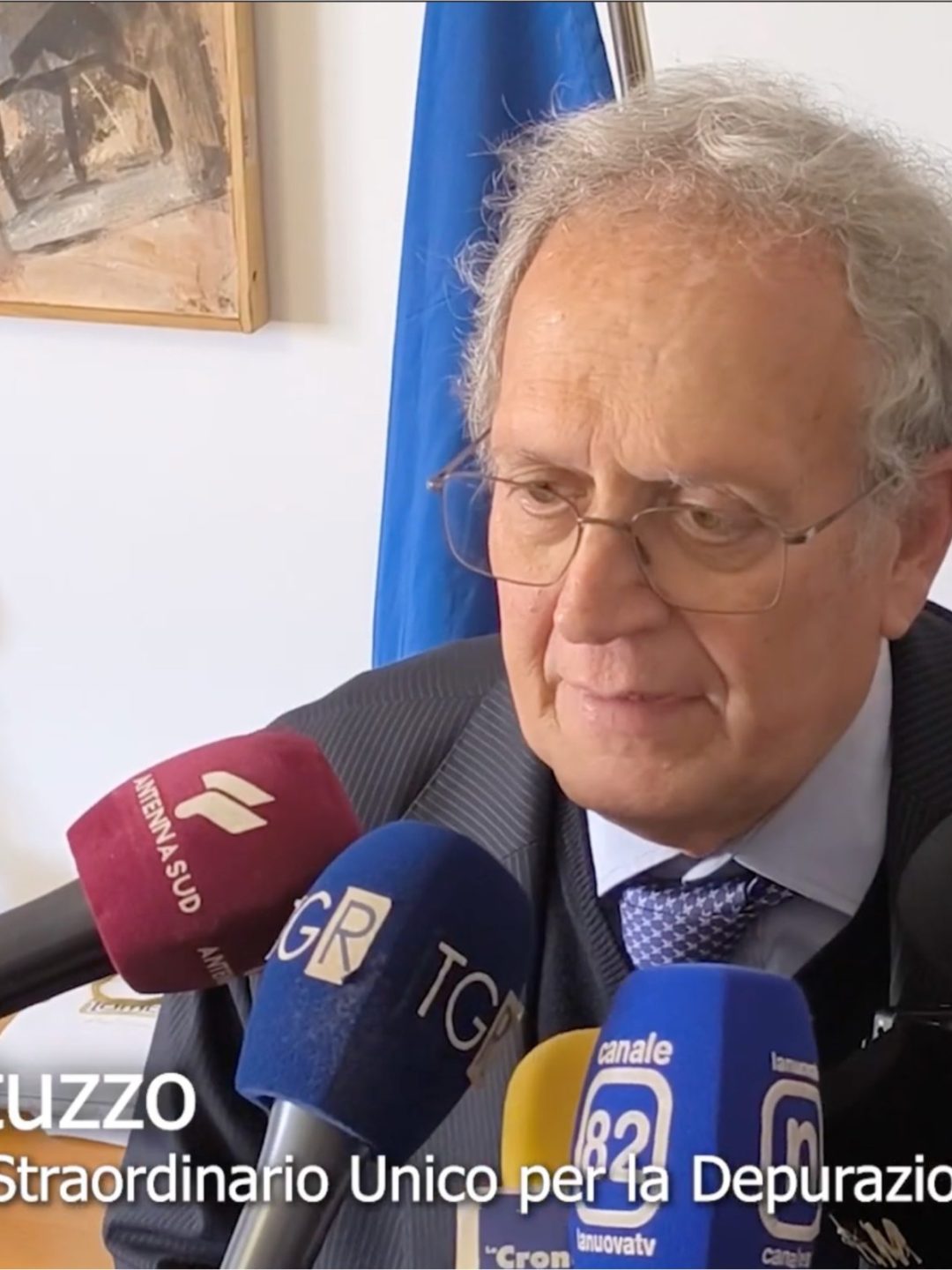 Francesco Fatone e Commissario Straordinario Unico alla Depurazione durante conferenza in Basilicata sul sistema idrico