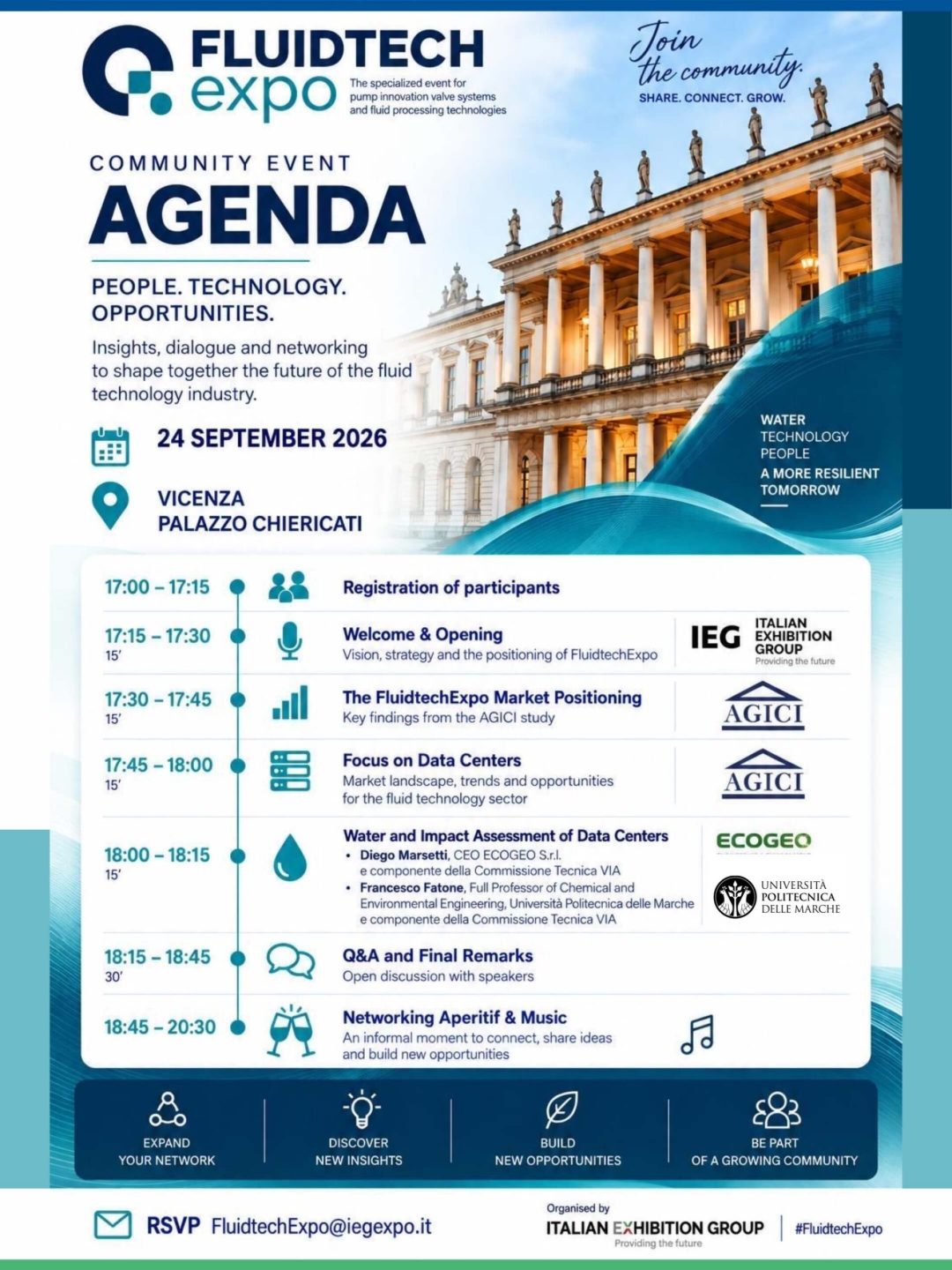 Francesco Fatone al FLUIDTECH Expo Community Event su acqua, Data Center e valutazione dell’impatto ambientale