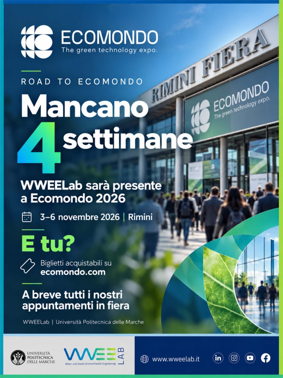 WWEELab a Ecomondo 2026 a Rimini, countdown a quattro settimane dalla manifestazione